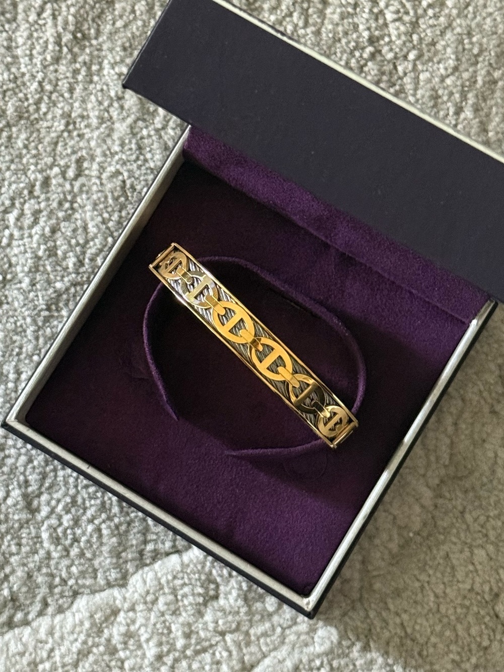 Charriol Gold Men's Celtic-Inspired Cutout Bangle